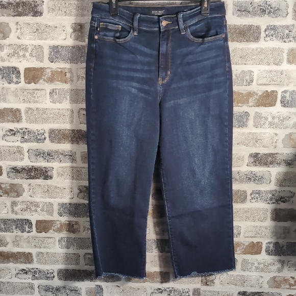 Judy Blue Wide Leg Raw Hem Jeans, Sz. 11/30. - Picture 2 of 7